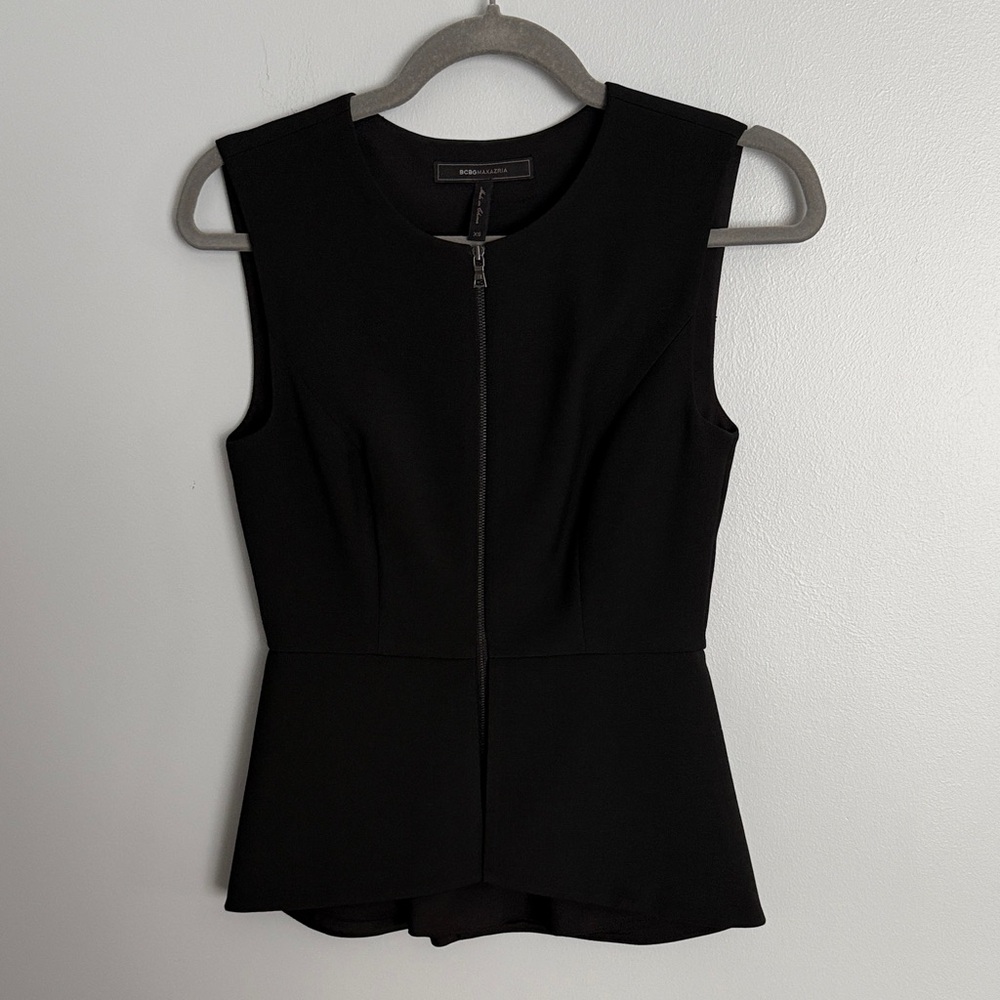BCBG Maxazria Abrielle Peplum Top